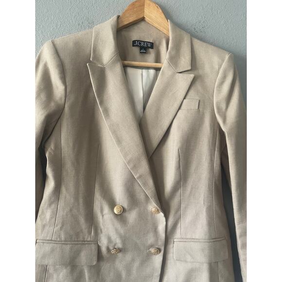 J. Crew Greta blazer in linen blend - Picture 6 of 11